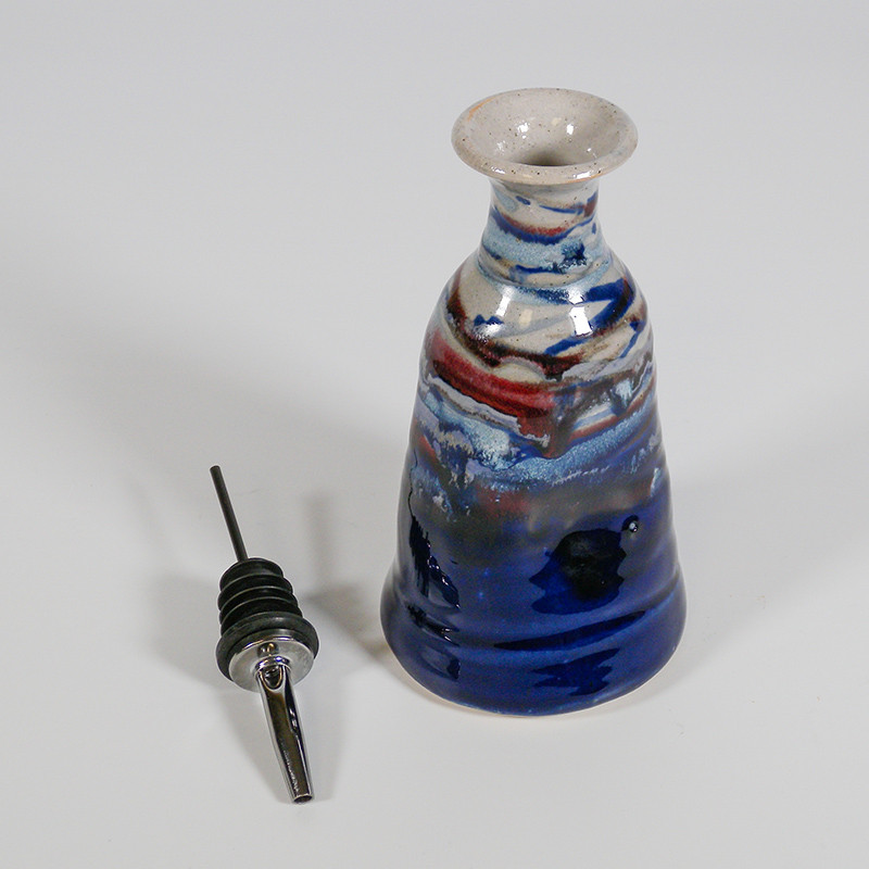 Olive Oil Cruet 18oz , Buie Pottery Handcrafted pottery in Gatlinburg, TN