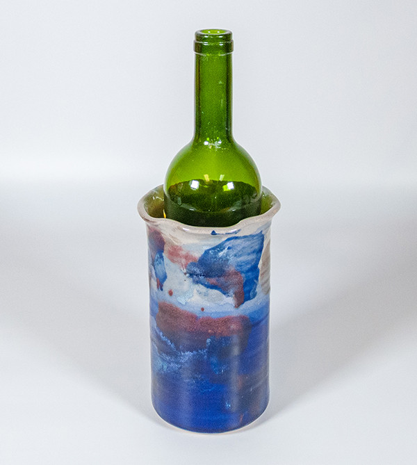 Wine Bottle Chiller , Buie Pottery Handcrafted pottery in Gatlinburg, TN